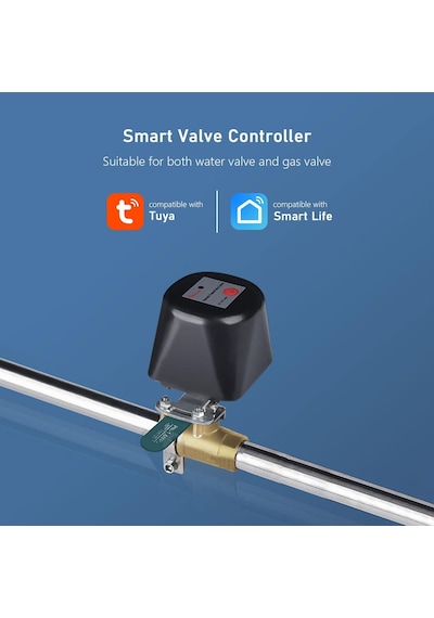 Jms Tuya Wi-fi Akıllı Su Vanası Kolu Anahtarı Elektrikli Gaz Vanası Kontrolörü Su Yağmurlama Zamanlayıcısı