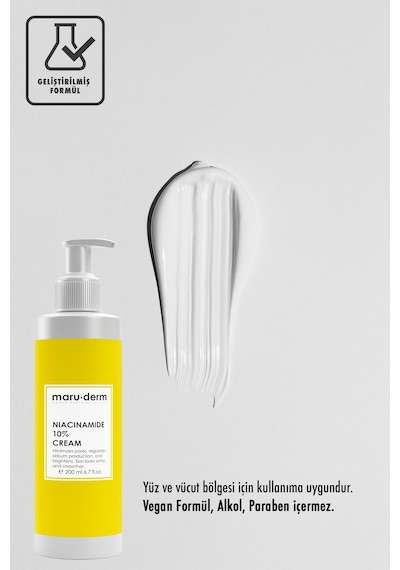 Maruderm Niacinamide %10 Leke Karşıtı ve Gözenek Sıkılaştırıcı Krem 200 ML