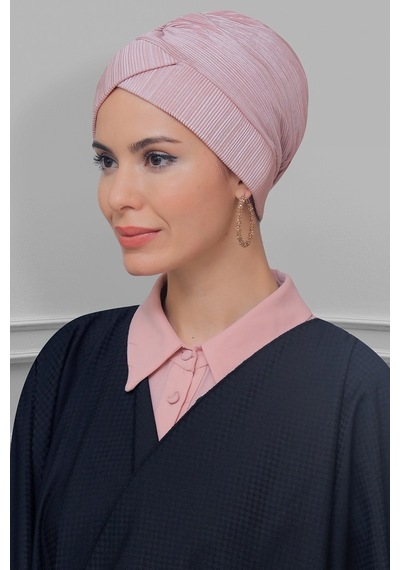Hürrem Bone Pudra Pratik Hazır Geçmeli Tesettür Bone Fukuro Piliseli Çapraz B Pudra Hürrem Bone Pudra Pratik Hazır Geçmeli Tesettür Bone Fukuro Piliseli Çapraz B Pudra