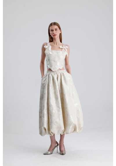 L'aura Corset Luna Bayan Korse Büstiyer Krem