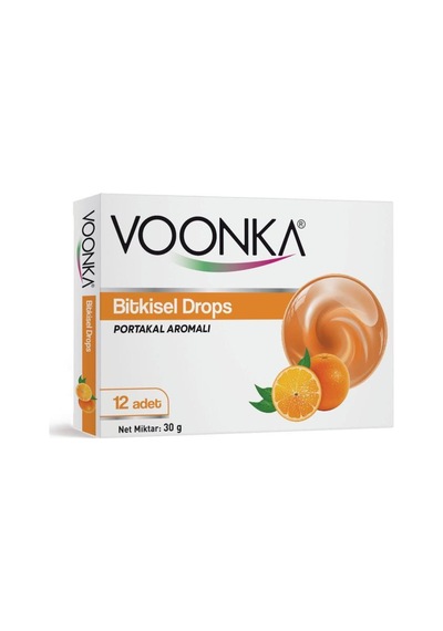 Voonka Pastil Portakal C Vitamini Bitkisel Drops 12li