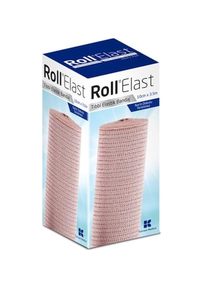 Roll Elast Elastik Bandaj 10 CM x 3.5 M Ten Rengi