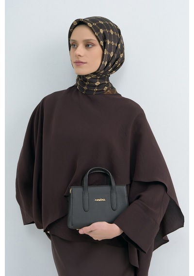 Armine Saf İpek Sura Eşarp-2026 İlkbahar-yaz- 953000d Koyu Kahve