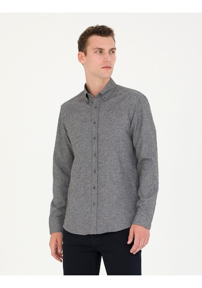 Pierre Cardin Erkek Gri Gömlek Desenli 50274660-vr024 Gri
