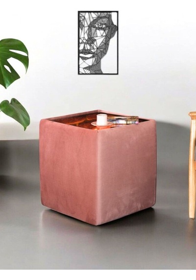 Puf Kuyu Sehpa ,yan Sehpa, Kahve Sehpası, Sonsuzluk Sehpası, Pembe