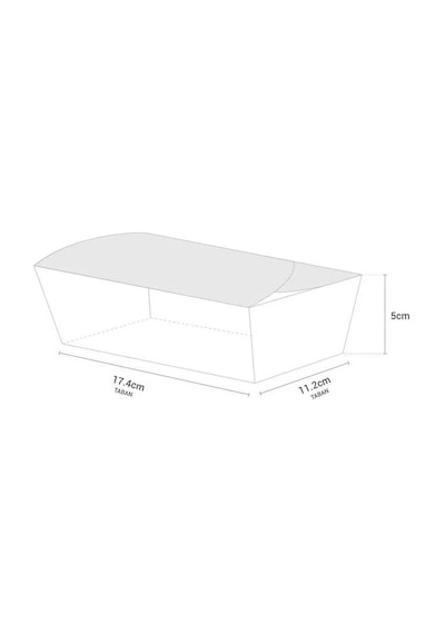 Konik Kilitli Kutu Orta Ebat 19 X 12 Cm - 100 Adet