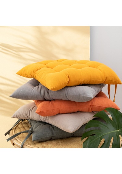 Mudo Home Nımes Sandalye Minderi Sütlü Kahve 45x45