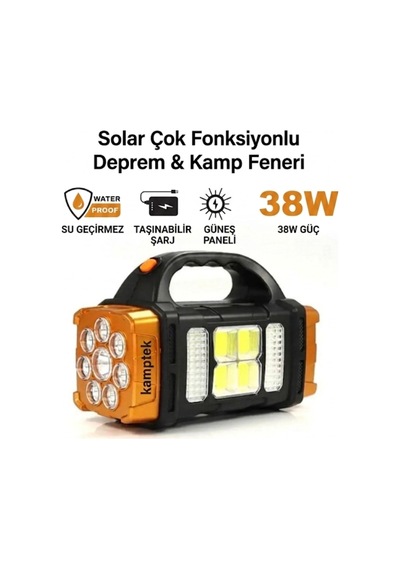 Fonksiyonel Işıldak El Feneri Fener İkaz Lambası Kamp Çadır Outdoor Lamba Işıldak Çok Renkli
