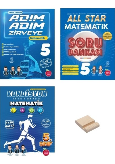 5. Sınıf Adım Adım Zirveye All Star Ve Kondisyon Matematik 3lü Set