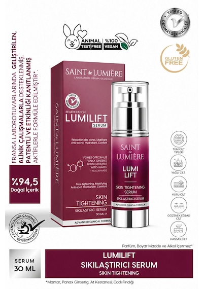 Saint De Lumiere Lumılıft Gözenek Siyah Nokta Ve Yaşlanma Karşıtı Dolgunlaştırıcı Serum 30 ML