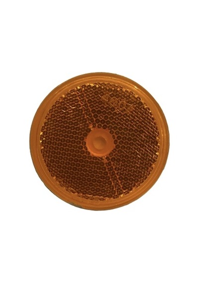 Sarı Vidalı Yuvarlak Plastik Reflektör Made In Usa