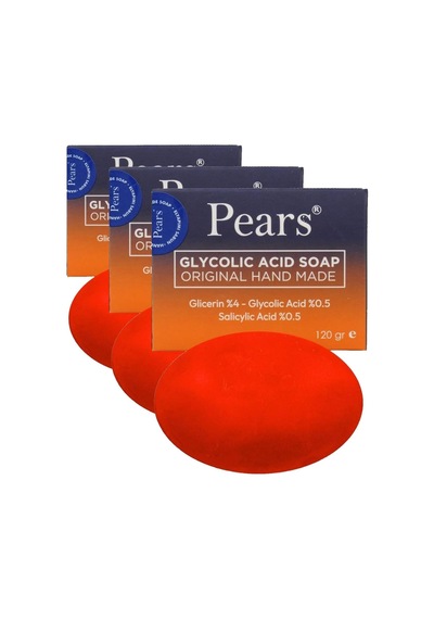Pears Gliserinli Glikolik Asit Sabun, 120 Gram 3 Paketi 285 ML