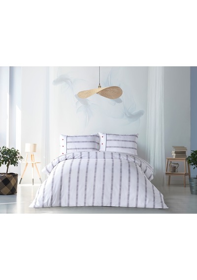 Marine Nevresim Takımı Meridian Tek King Size - Beyaz