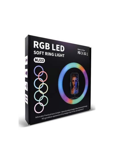 Bld-05 Rgb Led Soft Rıng Lıght Mj33 + Trıpod Ayak Telefon Tutucu + Kumanda Siyah - 567683845
