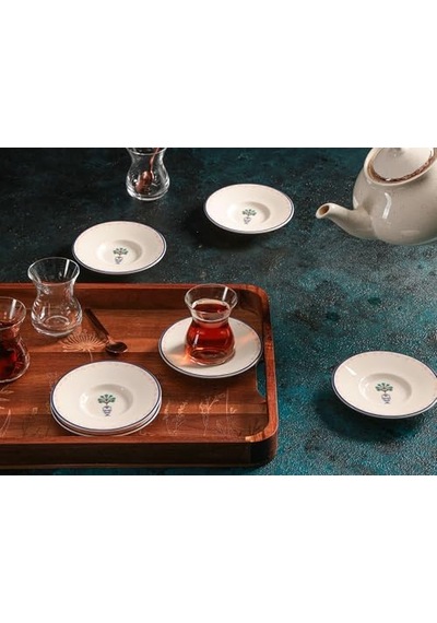 Vaso Piccolo 12 Parça 6 Kişilik Çay Takımı Açık Gri