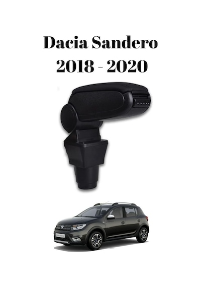 Dacia Sandero 2018 2019 2020 Uyumlu Araca Özel Kolçak Kol Dayama Orta Konsol