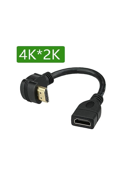 Hdmi Kablo Uzatma 90 Derece 4K 3D Hdmi Bağlantı Kablosu Adaptörü