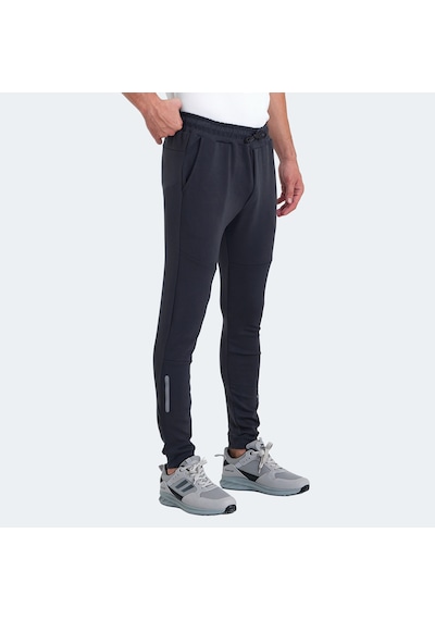 Slazenger KOX I Erkek Cepli Dar Paça Gri Eşofman Altı