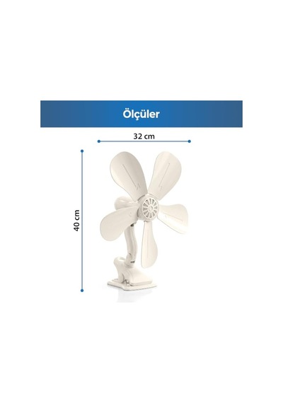 Sinbo Sf-7707 Klipsli Mini Vantilatör, Sessiz Fan, Güçlü Tutuşlu Klips, Ayarlanabilir Başlık, Masa Ve Bebek Yatağı İçin Taşınabilir Fan