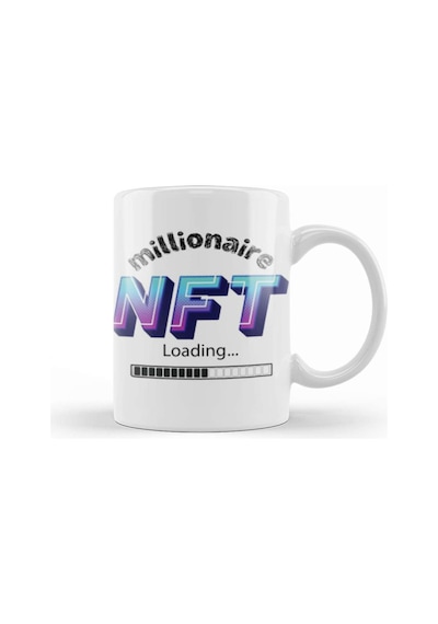 Non Fungible Token Nft Crypto Currency Mining Gıft Bitcoin Ethereum Kupa Bardak Porselen No13315 Karışık