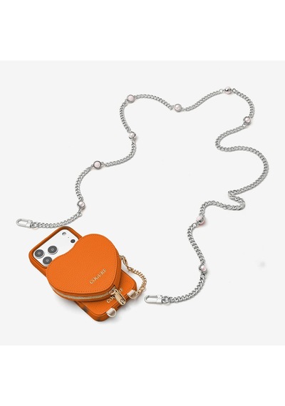 Kombinlenebilir Tasarım Çok Amaçlı Crossbody Telefon Zincir Omuz Askısı - By Bera Lina Silver