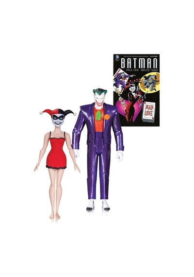 Batman Animated Series: Mad Love Comics and Figure Set