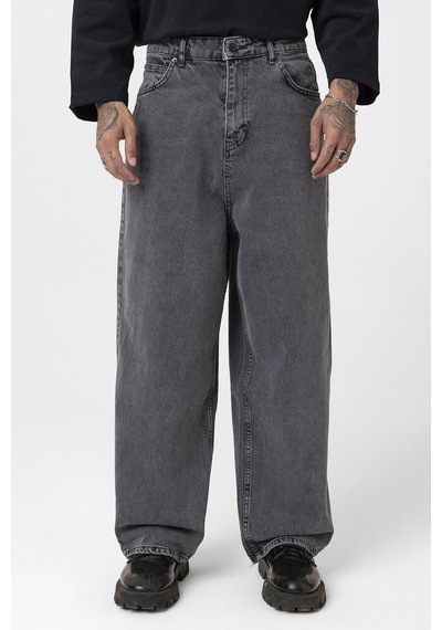 Vamos Super Baggy Fıt Jean V100-01 Gri