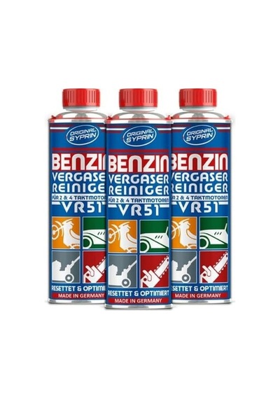 Syprin  Karbüratör Temizleyici Vr51 3x750 Ml, 2 Ve 4 Zamanlı Benzinli Motorlar Için