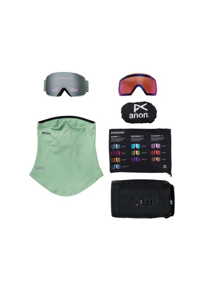 Anon Anon M5 Goggles + Bonus Lens + Mfi:registered: Face Mask Unisex Yeşil Goggle 30614 Yeşil