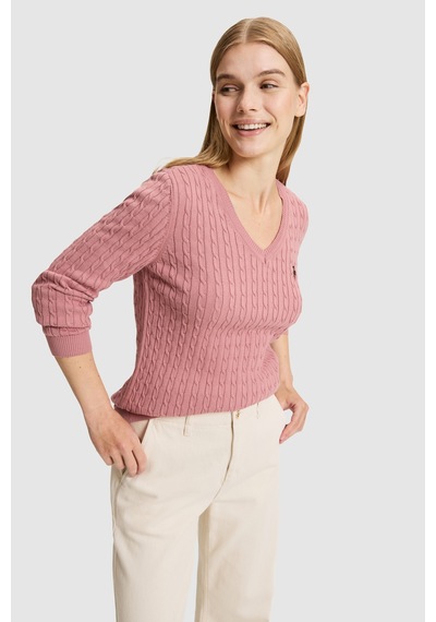U.S. Polo Assn. Kadın Orkide V Yaka Basic Kazak 50327575-vr221