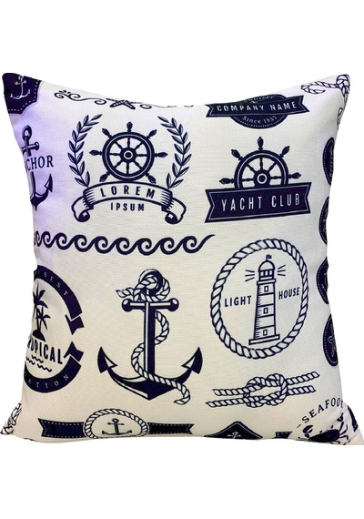Dekoratif Kırlent Kılıfı-yacht Club