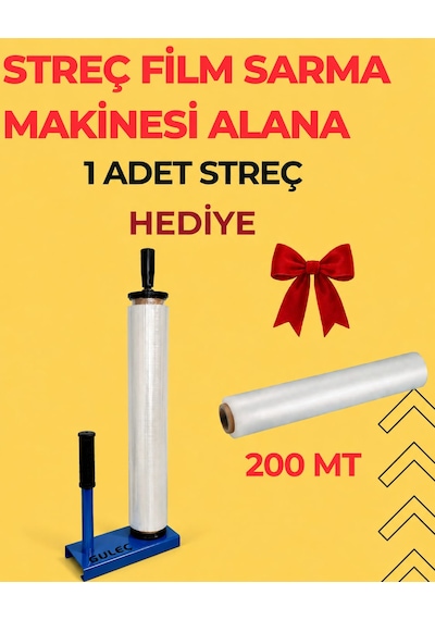 Glc Palet Streç Film Sarma Aparatı +streç Film Kare Mavii