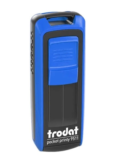 Trodat Cep Kaşe P4 38x14 Mm Mavi,mavi Keçe 9511 Çok Renkli