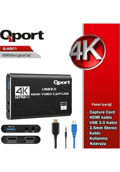 Qport Q-hdc1 Usb To Hdmı Capture Kart