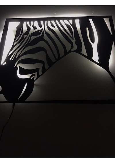 Zebra Led Işıklı Tablo