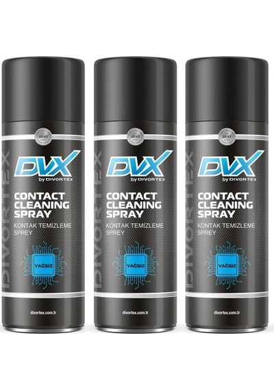 Divortex Yağsız Kontak Temizleme Spreyi 400 ML x 3 Adet