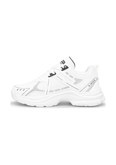 Elit Asens4338 Erkek Klasik Sneaker Beyaz - Siyah