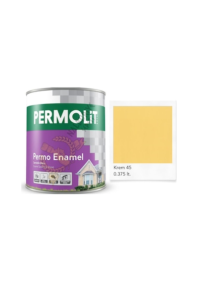 Permolit Enamel Sentetik Yağlı Boya Krem 0.375 Lt. 350 ML
