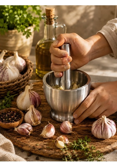 Qerhome Paslanmaz Çelik Havan