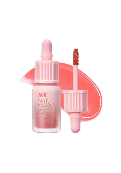 Uzun Süre Kalıcı Ve Hafif Formüllü, Kadife Bitişli Tint Ink Airy Velvet 22 Center Peach