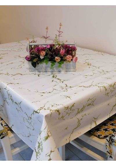 Elyaflı Pvc Muşamba - Desenli Silinebilir Masa Örtüsü 02mrl190b Renkli