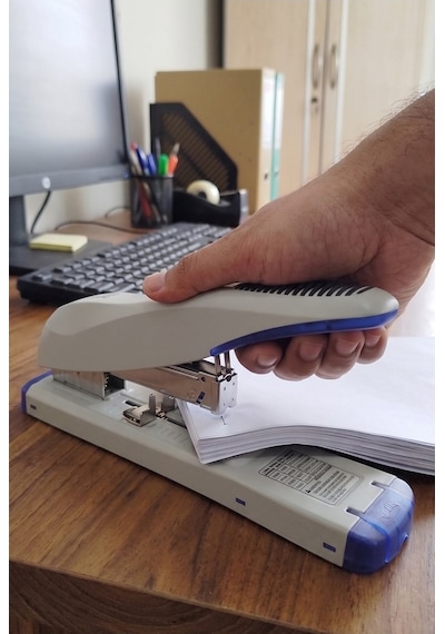Büyük Boy Zımba Makinesi 1 Adet Kangaro Ds-23s15fl Arşiv Tipi Zımba Makinası 120 Yaprak Kapasiteli Zımba Teli Kollu