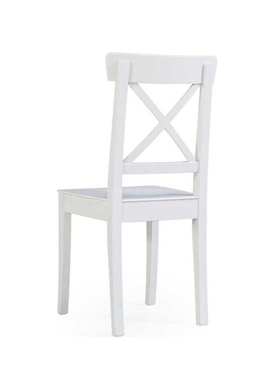 Alaçatı Ahşap Sandalye Beyaz