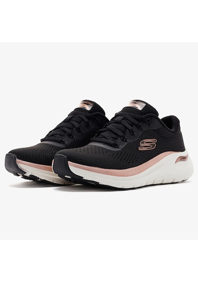 Skechers Arch Fit 2.0 Glow The Distance Womens Sneaker Kadın Günlük Spor Ayakkabı Siyah Beyaz Skechers Arch Fit 2.0 Glow The Distance Womens Sneaker Kadın Günlük Spor Ayakkabı Siyah Beyaz