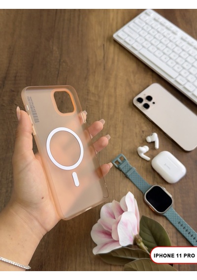 Apple iPhone 11 Pro Magsafe Uyumlu Mat Sert Klein Kılıf Çöl