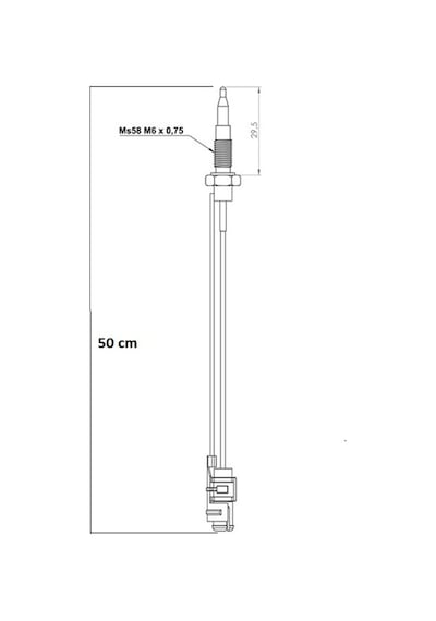 Silverline Cs5426 Ocak Termokupl - 500 Mm Jaklı - Gaz Emniyeti