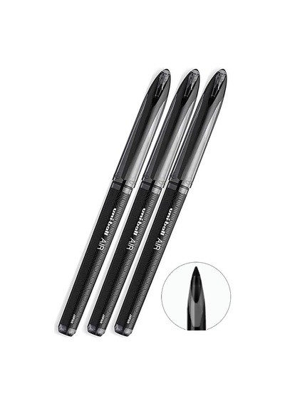 Siyah Pilot Kalem 3 Adet Uniball Air Mikro 0.5 Mm Roller Pilot Kalem Uba-188-m Roller Uçlu Liki Tek Renk