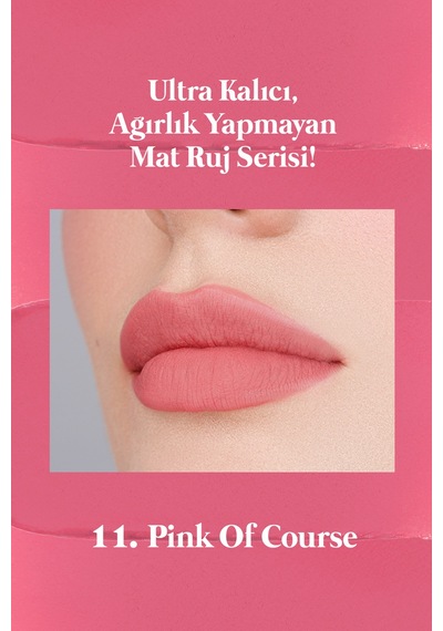 Perıpera Ink Mood Matte Stick 11 Pink Of Course 11