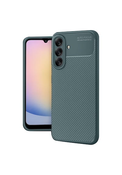 Coverzone Galaxy A37 İle Uyumlu Silikon Kılıf Kamera Korumalı Karbon Tpu Brimstone Ultra Slim Fit Delux Haki