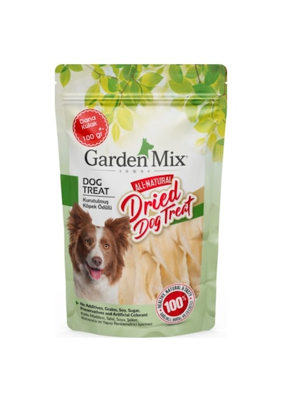 Garden Mix Kurutulmuş Dana Kulak Köpek Ödülü 100 G